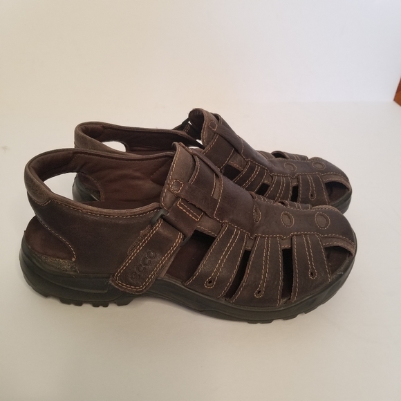 Ecco Shoes Ecco Fishermans Closed Toe Leather Sandals Poshmark